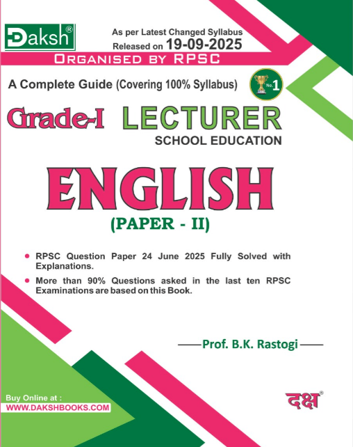 Grade Ist Lecturer English (Paper-II)